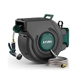 Amazon – AYURA 100-Ft Retractable Garden Hose Reel - $63.99 w/ Code