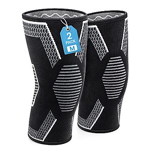Amazon – BSRGMS 2-Pack Knee Compression Sleeves - $6.49 w/ Code