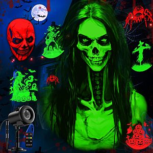 Amazon – Nagudenfo 12-in-1 Outdoor Halloween Projector - $22.35 w/ Code