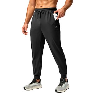 Amazon – Pudolla Men's Fleece-Lined Joggers - $19.79 w/ Code + Deal