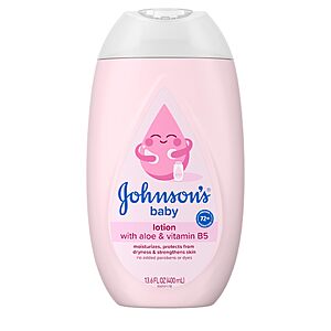 $2.55: Select Accts[AC,S&S] 13.6 fl oz Johnson's Baby Lotion with Coconut Oil, Aloe Vera & Vitamin B5 at Amazon