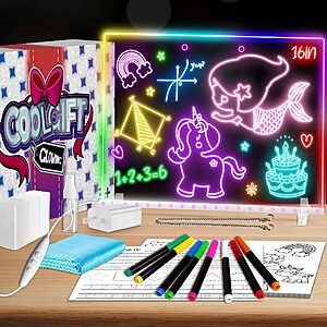 Amazon – 16" LED Drawing Board Art Set for Kids - $11.99 w/ Code