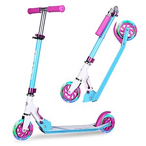 Kick Scooter for Kids Ages 6-12 & or Teens 12 Years and Up, Collapsible Portable Kids Push Scooter $24.99