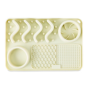 Vibrant Life 12" x 8" Silicone Slow Feeder Compartment Pet Mat (Beige) $1.67 + Free Shipping w/ Walmart+ or on $35+