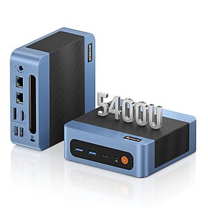 BOSGAME E5 Plus Mini PC: Ryzen 5400U, 8GB RAM 256GB SATA SSD $197.99