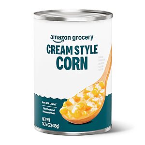 Amazon Grocery, Canned Cream Style Corn, 14.75 Oz x 4~$2.68 With Multibuy & S&S @ Amazon