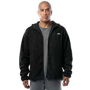 Wrangler men's Faux Shearling Fleece Full Zip Burly Utility Backpacking Sweater Hoodie (3 Colors) $13.98 + Free S&H w/ Walmart+ or on $35+