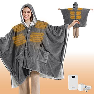 55"x69" Bedsure Cordless Wearable Heated Blanket Hoodie (various) $65.99 + Free Shipping