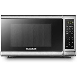 [Resale] $40.35 | BLACK+DECKER Countertop Microwave Oven, 0.7 Cu.Ft, 700W, Stainless Steel (Used - Like New) at Amazon