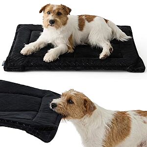 Bedsure Chew-Resistant Dog Crate Bed (Black): Medium $19.99, Large $28.79, X-Large $38.25 + Free Shipping w/ Prime or on $35+