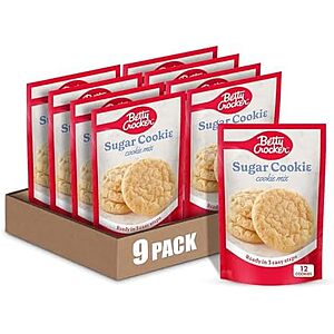 Betty Crocker Sugar Cookie Mix, Makes 12 2-inch Cookies, 6.25 oz, 9 Pack~$7.60 With S&S @ Amazon