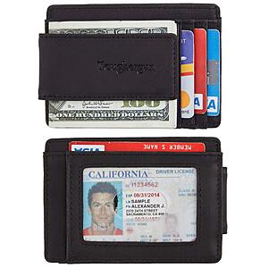 $4.99ac AMAZON Toughergun Slim Wallet for Men RFID Blocking Money Clip, Minimalist Front Pocket Credit Card Holder,