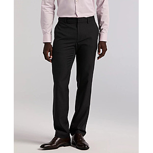 Perry Ellis Portfolio Men's Modern-Fit Stretch Dress Pants (Black Check Pattern) $19.99 + Free Store Pickup at Macy's or Free Shipping on $39+