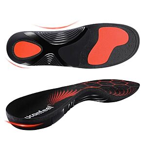 Ucanfeel Heavy-Duty Plantar Fasciitis Insoles w/ High Arch Support (3 Colors, Various Sizes) $8.49 + Free Shipping w/ Prime or on $35+
