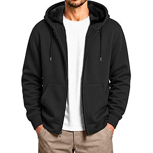 SCODI Hoodies for Men Zip Up Heavyweight Fleece $19.99 after coupon