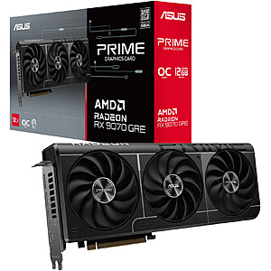 ASUS PRIME Radeon RX 9070 GRE 12GB GDDR6 PCI Express 5.0 ATX Graphics Card + AMD ONIMUSHA Game Bundle $499.99 + Free Shipping