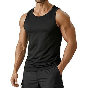PINSPARK Men's UPF 50+ Athletic Muscle Tank Top (Various) $6.99 + Free Shipping w/ Prime or on $35+