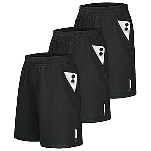 Little Beauty 3 Pack Mens Athletic Shorts Fast Dry Lightweight Mens Basketball Shorts with Pockets Running Gym Shorts $14.99 after coupon