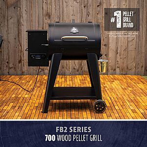 Pit Boss 700 FB2 Series Wood Pellet Grill & Smoker with Flame Broiler and LCD Digital Controller, 747-Sq. In. Cooking Space, 180°F to 500°F Temperature Range $366.98