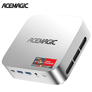 ACEMAGIC K1 Mini PC, AMD Ryzen Embedded R2544(4C/8T),8GB DDR4 256GB SSD W-11 Pro $196.84