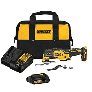 DeWalt 20V MAX XR Cordless Brushless 3-Speed Oscillating Multi Tool with (1) 20V 1.5Ah Battery and Charger $99