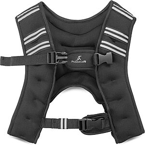 8-Lb ProsourceFit Adjustable Weighted Training Vest (Black) $8.55 + Free Shipping w/ Prime or on $35+