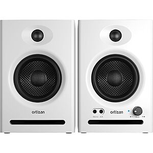 Ortizan C7 3.5" Bluetooth 5.3 Powered Studio Monitor Bookshelf Speakers (White, Pair) $72.99 + Free Shipping