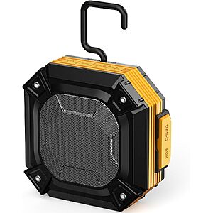 ShellHome 30W Magnetic Jobsite Portable Bluetooth Speaker w/ Hook (Yellow) $13.96 + Free Shipping w/ Prime or on $35+