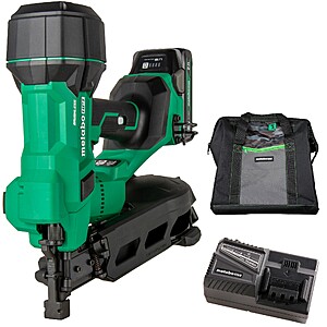 Metabo HPT MultiVolt 1-3/4-in 15 -Degree Coil Cordless Roofing Nailer ( Battery Included ) ( Charger Included ) | NV1845DAM $369