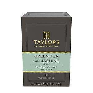 [SnS, AC] $1.79* | 20-Count Taylors of Harrogate Green Tea with Jasmine Tea Bags at Amazon