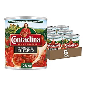 [SnS, AC] $12.14 | 6-Pack 28-Oz Contadina Fire Roasted Diced Tomatoes at Amazon ($2.02 each)