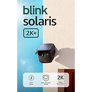 [Prime, AC] $71.99 | 2-Pack Blink Solaris 2K+ (newest model) at Amazon