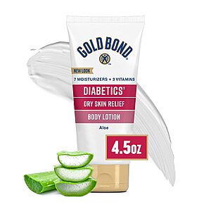 4.5-Oz Gold Bond Diabetic Body Lotion $3.42 w/ S&S + Free Shipping w/ Prime or on orders over $35