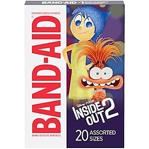[SnS] $2.06* | 20-Count Band-Aid Brand Adhesive Bandages for Minor Cuts & Scrapes (Inside Out) at Amazon