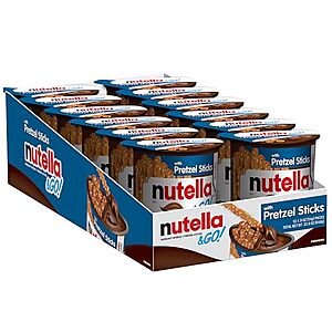 [SnS, AC] $9.50* | 12-Pack 1.9-Oz Nutella & GO! Hazelnut and Cocoa Spread with Pretzel Sticks at Amazon (79.2￠ each)