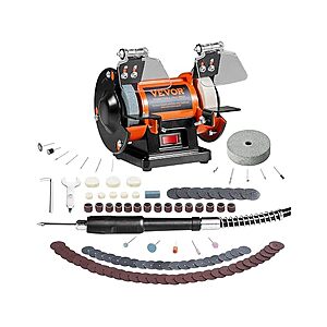 100-Piece VEVOR 3590RPM Bench Buffer Polisher Kit $37.99 + Free Shipping w/ Prime