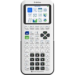 Texas Instruments TI-84 Evo Graphing Calculator (White) $88 + Free Shipping