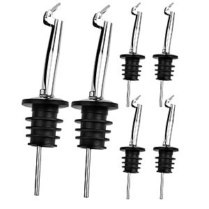 6-Pack Flip Top Oil & Liquor Bottle Pourer Spouts $4.06 + Free Shipping w/ Prime or on $35+