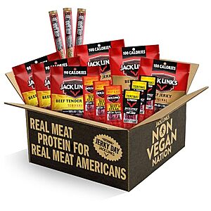 [SnS, AC] $13.38* | 15-Piece Jack Link's Beef Jerky Gift Basket Variety Pack at Amazon
