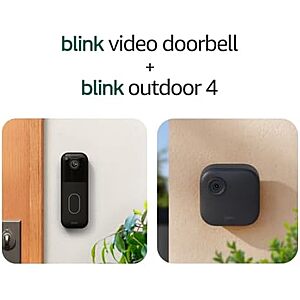 [Prime] $27.99* | Blink Video Doorbell + Outdoor 4 Security Camera w/ Sync Module at Amazon