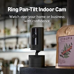 $29.99* | Ring Pan-Tilt Indoor Security Cam w/ 360° Horizontal Pan Coverage at Amazon