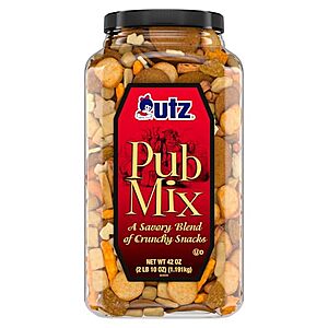 [SnS] $9.97 | 42-Oz Utz Pub Mix, Savory Snack Mix with a Blend of Crunchy Flavors for a Tasty Party Snack at Amazon