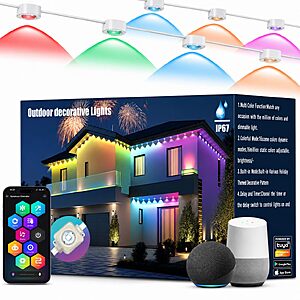 100' RGBIC Outdoor Eave Lights w/ 72 LEDs & App Control $19.99 + Free Shipping w/ Prime or on $35+
