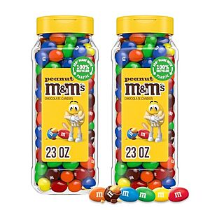 [SnS] $14.09 | 2-Pack 23-Oz M&M's Peanut Candy Jars (Peanut) at Amazon ($7.04 each)