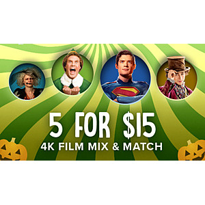 4K Mix/Match Digital Films: 5 for $15: One Battle After Another, Superman (2025), They Will Kill You, Wuthering Heights, Elf, Training Day, Godzilla x Kong: The New Empire & More