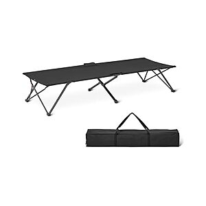 Amazon Basics Twin Folding Camping Cot (Black) $24.99 + Free Shipping w/ Prime or $6 Fee per Order