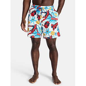 $3.67 to $4.51  Marvel Deadpool  Men's Swim Trunks, Sizes S-3XL