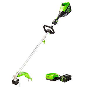 Greenworks 80v 16 In Brushless String Trimmer w/ 2.5Ah Battery & Rapid Charger $160.99