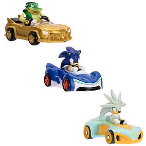 $6.99: JAKKS 3-Pack Sonic 1:64 Die-Cast Collectible Toy Cars – Wave 8 at Amazon