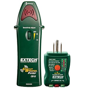 Extech CB10 AC Circuit Breaker Finder and GFCI Receptacle Tester